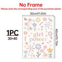 1 pieza Cartel de lienzo, Arte moderno, Letrero de madera para guardería, Decoración de guardería ideal para niñas: "Girl Power" en estilo boho, Regalo ideal para dormitorio, sala de estar, pasillo, arte de pared, decoración de paredes, decoración de otoño, decoración de habitación, sin marco, arte de pared, murales decorativos, decoración del hogar, arte del póster - Multicolor - Ver 14