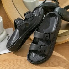 Men's  Slippers And Sandals Wear Outdoors With Thick Bottom Slippers Shoelaces Can Be Adjusted Advanced Sense Slippers Soft Bottom Anti-Skid Leisure Beach Slippers Eva Slippers