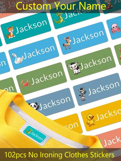 Custom Waterproof Stickers Personalized Name Labels Stickers For Kids, Back To School Supplies For Kids, Daycare Clothing Labels For Kids, Labels For Clothes, Custom Name Tag Stickers , Customizable Stickers, Custom Sticker , School Supplies For Kids, Boy, Girl,Festive Calendar