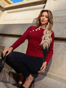 Women T-Shirts - 紅色 - 查看 2