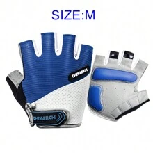 1 Pair Anti-Slip Shockproof Breathable Men Women Half Finger Outdoor Sports Cycling Bike Glove - Multicolor - View 11