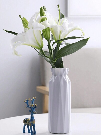 1pc Vase Living Room Bloemen Arrangement, Hydroponic Vase, Luxe Feeling, Plastic Flower Home ation, Moderne Minimalist Bureau Unbreakable Creative Shape, Wedding Holiday Halloween Office Birthday Graduation Glass view 9