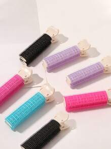 4pcs Fluffy Hair Curlers With Root Clips, No Heat Needed To Create Voluminous Curls, Suitable For Salons, Spas, Travel And Back-To-School/Vacation Occasions - Multicolor - View 6