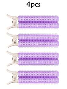 4pcs Fluffy Hair Curlers With Root Clips, No Heat Needed To Create Voluminous Curls, Suitable For Salons, Spas, Travel And Back-To-School/Vacation Occasions - Multicolor - View 9