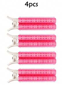 4pcs Fluffy Hair Curlers With Root Clips, No Heat Needed To Create Voluminous Curls, Suitable For Salons, Spas, Travel And Back-To-School/Vacation Occasions - Multicolor - View 10