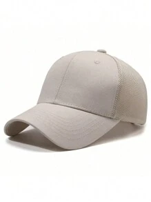 1pc Summer Solid Visor Baseball Cap/Baseball Cap With Letter Print, Sun Protection, Travel Cap - Solid Color - View 15