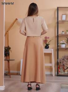 Women Two-Piece Outfits - Màu be - Xem 3