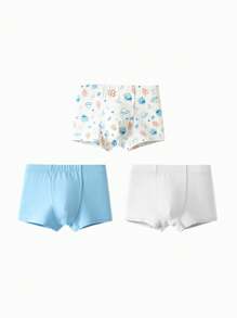 Balabala Roupa íntima para meninos pré-adolescentes: cuecas boxer para crianças, confortáveis e antibacterianas, pacote com 3 para crianças pequenas e grandes