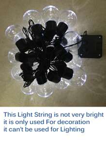 LED 太阳能球形灯串、塑料灯泡、户外太阳能灯串、户外太阳能仙女灯、用于露营/花园/派对/露台/庭院装饰秋季装饰家居装饰户外装饰 - 黃色 - 查看 17