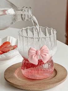 Simple And Elegant Butterfly Glass Cup! Glass Material Back To School - Multicolor - View 12