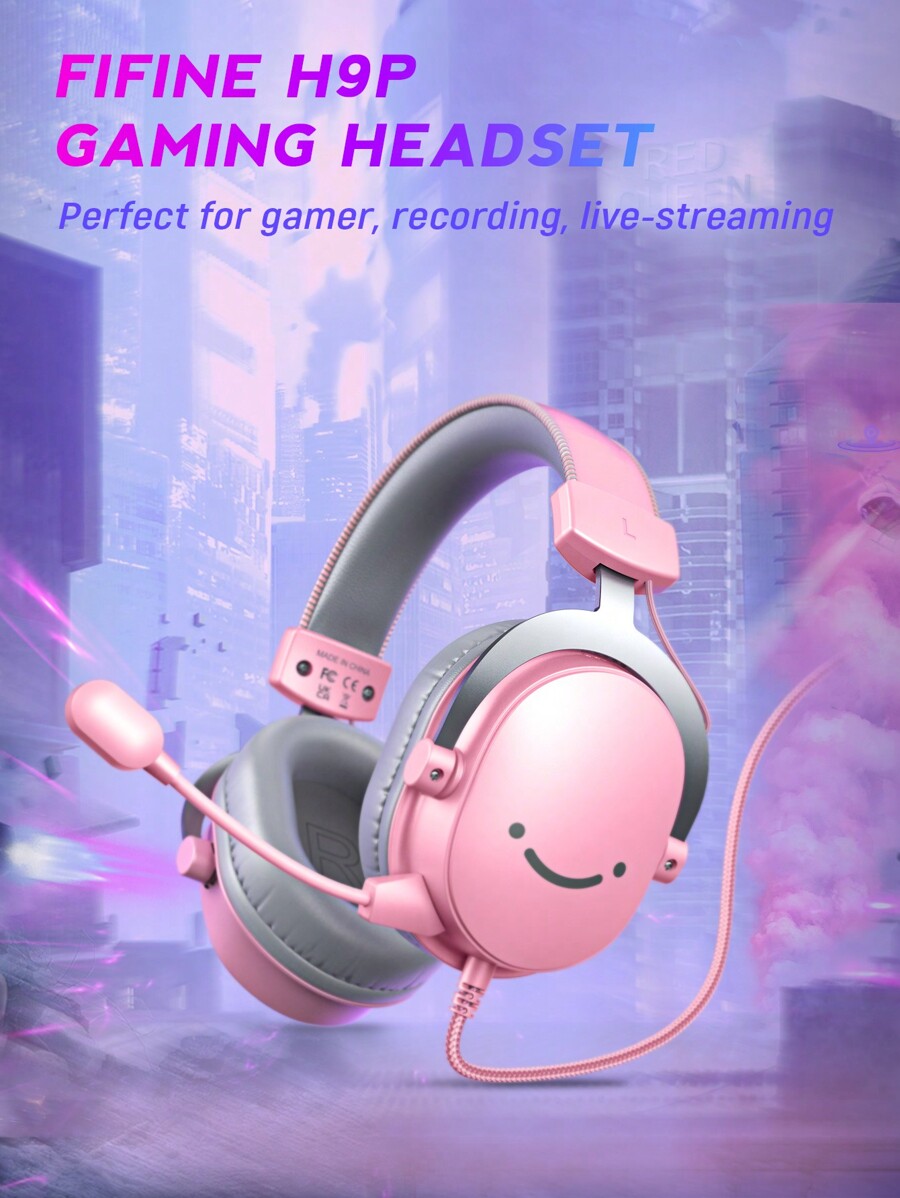 Fifine FIFINE PC Gaming Headset, USB Headset With 7.1 Surround Sound ...