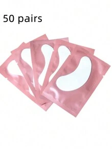 100 PCS Gentle Eyelash EyePads Under Eye Gel Pads For Lash Extensions Under Eye Patches Lash Pads 50 Pairs Natural Hydrogel Eye Patches Eyelash Extension Supplies Beauty Tools