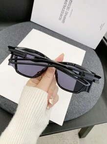 Kính thời trang phân cực mới dành cho nữ, Kính thời trang cao cấp có thiết kế cá nhân hóa, thích hợp đeo hàng ngày và đi nghỉ, 1 cặp - màu đen - Xem 2