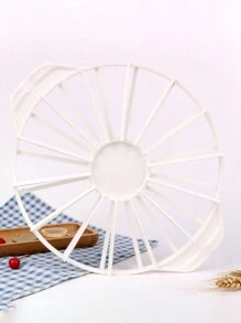 1入組蛋糕分裝標尺，切片器圓形等份標尺分裝，白色蛋糕切片器可均勻切片，切圓蛋糕、餡餅切片及圓形切片裝置，芝士蛋糕切片器，烘焙工具