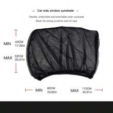 NOWY 2/4 szt. Osłona przeciwsłoneczna do samochodu Akcesoria do stylizacji Auto Ochrona UV Kurtyna Boczna szyba Osłona przeciwsłoneczna Siatka Osłona przeciwsłoneczna Folie okienne