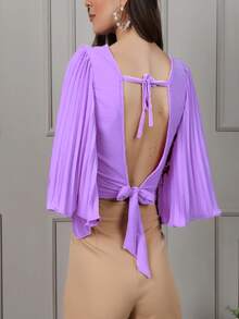 Women Blouses - Màu Lilac Tím - Xem 2