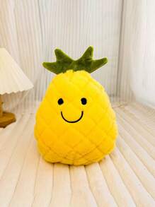 1 pieza Muñeco de peluche de piña de color aleatorio, muñeco de peluche suave y lindo de piña para decoración - Multicolor - Ver 5