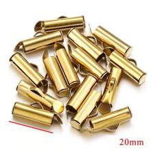 10pcs 304 Stainless Steel Crimp End Cap Slider Clasp Tube Daily Making DIY Jewelry Accessories Bracelet Necklace Connector
