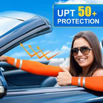 3 Double UV Sunscreen Sleeves Cool Compression Sleeves For Men Golf Outdoors Sleeves Cover Arms White Gloves Arm Warmers Autumn Outfits Halloween Costumes Black Arm Sleeve