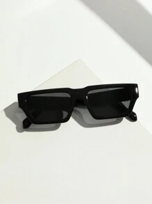 POLASUP 1 件男士聚碳酸酯防爆镜片运动休闲街头复古平顶时尚铜铰链非塑料铰链专用防紫外线防晒太阳镜（带眼镜绳和眼镜布，四季 Y2K 复古经典时尚、时尚、复古、方形、旅行、太阳镜、眼镜防紫外线。，UV400 装饰眼镜）万圣节适合夏季海滩度假、户外、旅行 - 黑框附骷髏頭腰果花裝飾金屬配件 - 查看 7