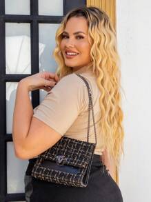 Plus Size T-Shirts - 米色 - 查看 6