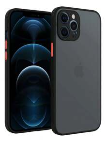 Mida Style Funda de teléfono colorido con fondo degradado y texto en cursiva, carcasa moderna y artística, protección reforzada compatible con varios modelos de smartphone - Negro - Ver 2