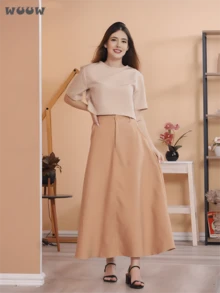 Women Two-Piece Outfits - Màu be - Xem 1