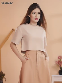 Women Two-Piece Outfits - Màu be - Xem 4