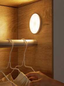1 件/3 件/6 件运动传感器小夜灯，8 个 LED 床头灯，USB 可充电小夜灯，楼梯灯，创意礼物，学生宿舍书架灯（250mAh） - 白色 - 查看 3