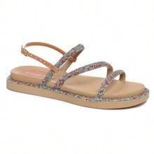 Women Flat Sandals - Vàng - Xem 1