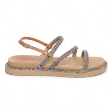 Women Flat Sandals - Vàng - Xem 2