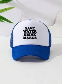 男女通用印花裝飾可調節卡車司機帽棒球帽太陽帽海綿網帽，適用於日常使用、旅遊、健行、海灘派對等。 - 彩色 - 查看 20