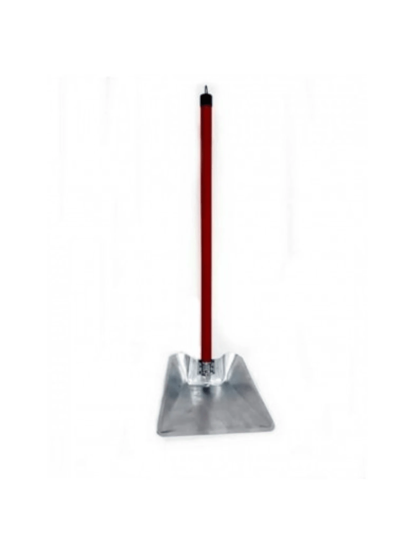 Pá de lixo metálica GRANDE com cabo de 0,60 cm - Prata - Visão 1