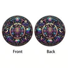 1pc, Đồ trang trí cửa sổ bằng acrylic nhuộm màu 5D giả, Tấm acrylic huyền bí, Đồ trang trí mặt trời hình tròn theo phong cách huyền bí, Đồ trang trí nhà cửa, Đồ trang trí sân vườn, Đồ trang trí treo ngoài trời, Quà sinh nhật cho những người yêu thích huyền bí - Nhiều màu - Xem 4