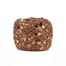 50/Ball 140M Hand Knitting Yarn 3mm+6mm Sequins Yarn DIY For Woman Woollen Sweater Hat Scarf - Multicolor - View 42