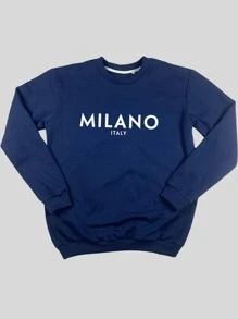 Women Sweatshirts - 藏蓝色 - 查看 2