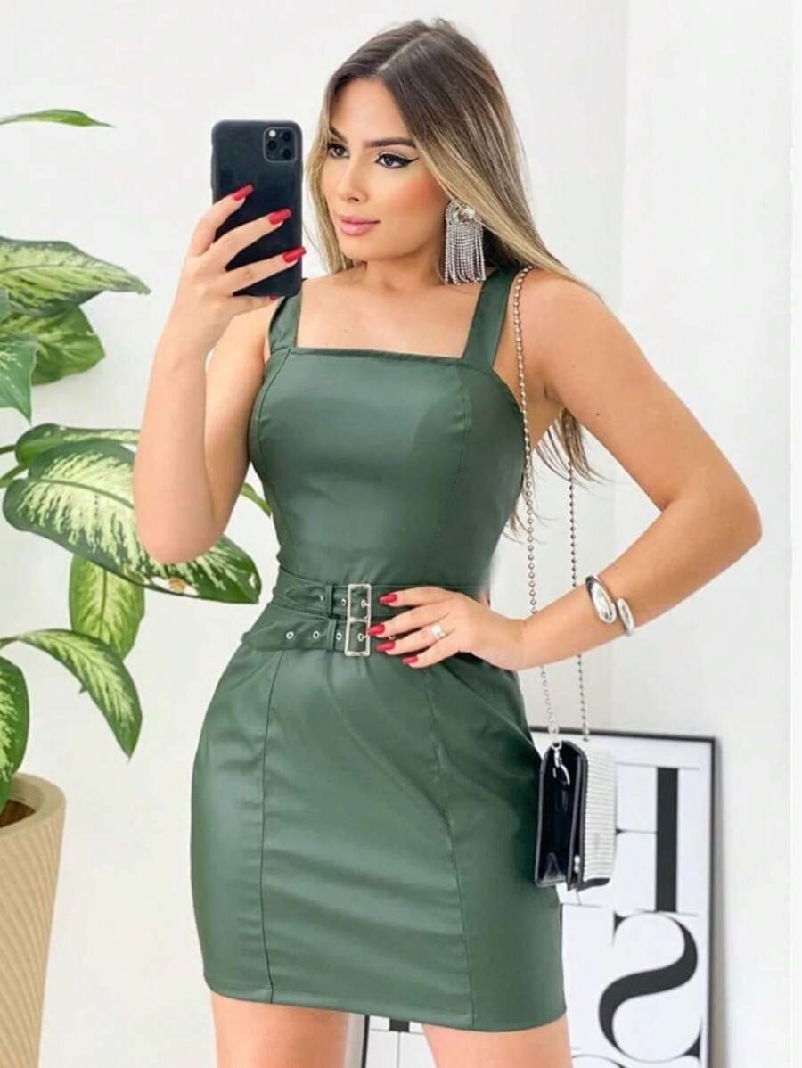 Women Dresses - xanh quân đội - Xem 1