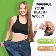 1pc Body Fat Caliper And Measurement Chart Set, Accurately Measure Your Body Fat Percentage - Multicolor - View 10