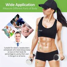 1pc Body Fat Caliper And Measurement Chart Set, Accurately Measure Your Body Fat Percentage - Multicolor - View 6