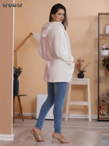 Women Coats - 白色 - 查看 2