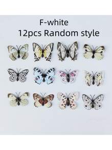 12 miếng dán tường hình bướm 3D kích thước 6cm, trang trí bánh, đồ thủ công hình bướm, trang trí tủ lạnh, phong cách ngẫu nhiên, miếng dán, đề can dán tường, đề can vinyl trang trí nhà cửa, vật dụng trang trí mùa xuân làm mới ngôi nhà của bạn, nhãn dán trang trí Rama - Nhiều màu - Xem 17