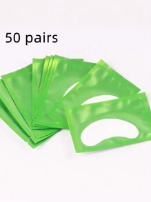 100 PCS Gentle Eyelash EyePads Under Eye Gel Pads For Lash Extensions Under Eye Patches Lash Pads 50 Pairs Natural Hydrogel Eye Patches Eyelash Extension Supplies Beauty Tools