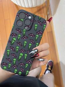 滴落防護外星人黑色柔軟手機殼，適用於iPhone HUAWEI Honor Xiaomi Redmi Samsung Galaxy - 黑色 - 查看 6