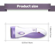 1入便攜式電動女性脫毛器，按鈕式USB充電式電動修剪器，適用於女性夏季脫毛護膚（14*4.7cm） - 紫色 - 查看 8