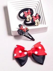 4pcs Cartoon Colorful Hair Accessories Set, Simple And Cute, Personalized, Fashionable, Popular, Suitable For New School Year, Festivals, Birthdays, Parties, Girls' Dress-Up Hair Accessories