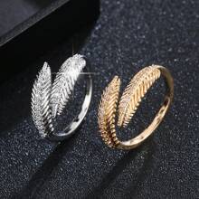 1 szt. Koreański design Minimalistyczny i modny otwarty pierścionek z mikroinkrustowaną cyrkonią, odpowiedni dla kobiet na weselach i przyjęciach