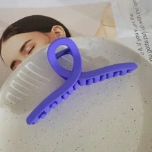 1 件装复古哑光发夹，适合女士，可爱高马尾发饰，亚克力材质发夹发爪夹发夹 - 黑色 - 查看 7