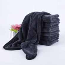 SHOULI 1入組雙面吸水與無絨塵汽車清潔巾，適用於家居、汽車清潔、廚房、浴室和清潔 - 彩色 - 查看 3