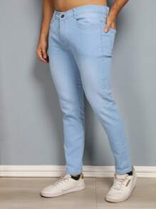 Calça Masculina Preta Tradicional Algodão Premium - Azul bebê - Visão 6