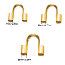 20pcs Stainless Steel Wire Guardian Wire Cable Protector U Shape Wire Guard Loops For Earring Bracelet Jewelry DIY Crafts Making - U-shaped Positioning Tube - View 2